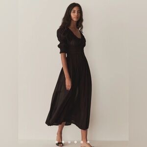 DOEN Ischia Dress in Black, Size XS. Perfect condition.